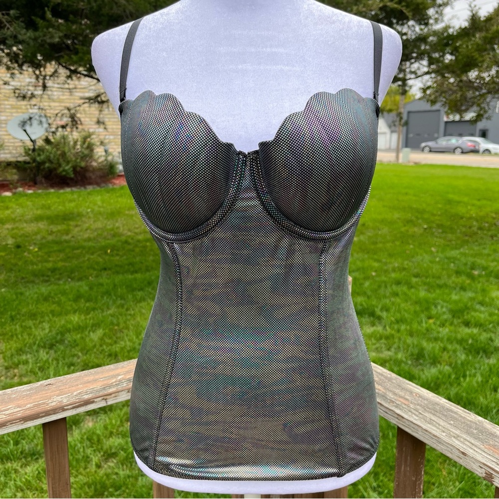 Elegant Black Bustier Top